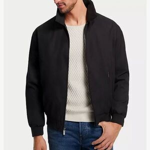 LIZ CLAIBORNE JACKET, 2 PIECES (LINER & SHELL), Sz XL, BLACK-GRAY